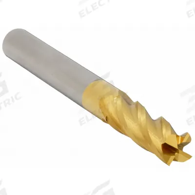 APPROVED VENDOR Square End Mill: Carbide, TiN Coated, 4 Flute, 19/64" Mill Dia - General Purpose Carbide Square End Mills