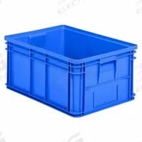 SSI SCHAEFER Straight Wall Tote: 18.8 gal, 25 5/8 in x 18 5/8 in x 11 3/4 in, Stacking Capable, Blue (MPN 1461.261912BL1). Key specifications — Material: Plastic; Stackable: Stacking Capable; Brand: SSI SCHAEFER.