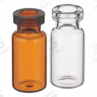 WHEATON Glass Vials & Ampules: 10 mL, 23.75 mm Body Dia, Round, Colorless, Serum (MPN WUBB10MLC-T-EP). Key specifications — Body Color: Colorless; Brand: WHEATON; Bottom Shape: Round; Self-Standing: Self-Standing.