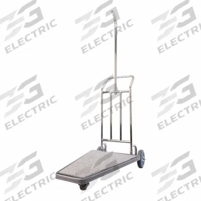 HOSPITALITY 1 SOURCE Compact Luggage Cart: 42 in Overall Lg, 25 in Overall Dp - Self-Service Luggage Carts
