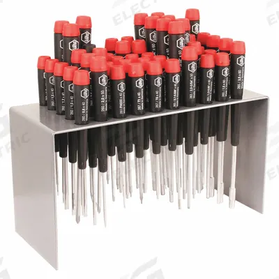 WIHA General Purpose Screwdriver Set: 21 or More Pieces, 50 Pieces, Ergonomic Grip - Precision Screwdriver Sets
