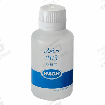 HACH Conductivity Standard Solution: 125 mL Volume, Liquid, 0.01 M (KCl)/1,413 µS/cm - Conductivity Standards