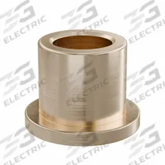 Flanged Sleeve Bearing: Bronze, SAE 841, 8 mm Bore, 12 mm OD, 12 mm Lg, -35°F to 300°F, 10 PK (MPN FFM0812-12B). Key specifications — System of Measurement: Metric; Material Grade: SAE 841; Flange Type: Flanged; Brand: OILITE.
