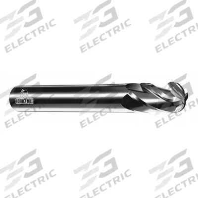 APPROVED VENDOR Ball End Mill: Carbide, 4 Flute, 3/8" Mill Dia, 2" LOC, 4" OAL (MPN CEM38BXL4) - General Purpose Carbide Ball End Mills