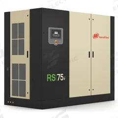 INGERSOLL RAND Rotary Screw Air Compressor: Tankless, 55 kW, 360 cfm, 0.5 gal Tank, 230V AC (MPN RS55I-A125). Key specifications — attr48606: Three; attr48593: 230V AC; attr48578: INGERSOLL RAND; attr110305: Not Included.