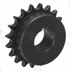 TSUBAKI Single Strand Sprocket: 40, For 1/2 in Chain Pitch, 1 1/8 in Bore Dia, 20 Teeth, Steel (MPN 40B20F-1B). Key specifications — Brand: TSUBAKI.