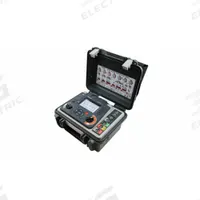 MEGGER Earth Ground Resistance Tester: 0.01 ohm to 200 ohm, CAT IV 300V, IP65, Digital, 12V, 205 mA (MPN DET2/3 EARTH TESTER, 100M KIT, LG2/P3). Key specifications — IP Rating: IP65; Test Current: 205 mA; Test Voltage: 12V; Brand: MEGGER.