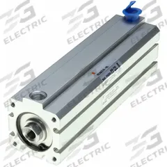 SMC Compact Cylinder: 4 in Bore Dia, 1 in Stroke Lg, Through Hole Mounting, Aluminum, 3/8 in NPT (MPN NCDQ8BZ400-100). Key specifications — attr946022: Through Hole; attr946024: Single Rod; attr946038: NCQ8; attr1123057: Rotating Rod; attr945997: SMC.
