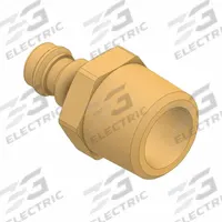 PARKER Quick Coupler: NPT, 5 mm Body Size, Brass, 550 lpm Max Flow Rate, Male 3/8 in Hose Fitting (MPN 21SSAN17MXX). Key specifications — Brand: PARKER; Connection Type: NPT; Includes Valve: No; Temperature Range: -40° to 464° F.