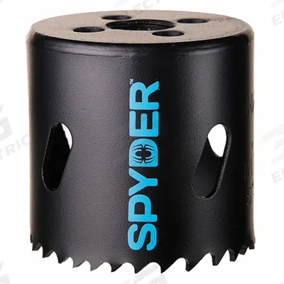 SPYDER Hole Saw: 2 in Saw Dia., 4/6 Teeth per Inch, 1 7/8 in Max. Cutting Dp - Multi-Material-Cutting Hole Saws without Arbor