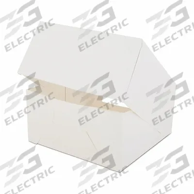 APPROVED VENDOR Disposable Carry-Out Food Container: 4 in Ht, 8 in Wd, 8 in Dp, Paperboard - Window Paper Containers