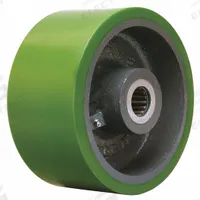 APPROVED VENDOR Caster Wheel: 8 in Wheel Dia., 4 in Wheel Wd, Polyurethane, 3,200 lb Load Rating (MPN W-840-D-1-1/2MC). Key specifications — Brand: APPROVED VENDOR; Wheel/Tread Color: Green.
