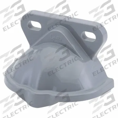 GROTE License Plate Light: LED, License Plate Light, Clear, Round, 2 1/8 in Overall Dia - Vehicle License Plate Lights