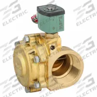 REDHAT Solenoid Valve: 2-Way, Normally Open, 2 1/2 in Pipe Size, 120V AC, Watertight, High Flow (MPN 8210G104). Key specifications — attr985516: 2-1/2 in; attr985521: 120V AC; attr985484: REDHAT; attr985485: Watertight.
