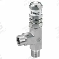 HAM-LET Relief Valve: MNPT x FNPT, 1/4 in x 1/4 in, 316 Stainless Steel, 225 psi Max. Op Pressure (MPN H-985-SS-N-1/4-SL). Key specifications — Brand: HAM-LET.