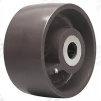 APPROVED VENDOR Caster Wheel: 6 in Wheel Dia., 3 in Wheel Wd, Iron, 6,000 lb Load Rating, Roller (MPN W-630-SDH-1-1/4MC). Key specifications — Includes Spanner Bushing: Included; Wheel/Tread Material: Iron; Wheel/Tread Color: Red; Brand: APPROVED VENDOR.