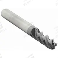 WIDIA HANITA Ball End Mill: Carbide, AlTiN Coated, 4 Flute, 5/16" Mill Dia, 3/4" LOC, 2-1/2" OAL (MPN 4V0008003XT)