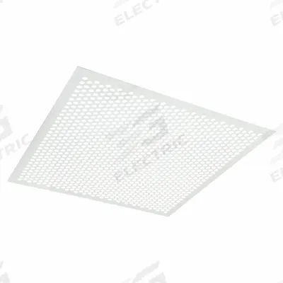 AMERICAN LOUVER Diffusers: Ceiling, 23 3/4 in H, 23 3/4 in W, Lay-In, Plastic, Perforated - Square Perforated Diffusers