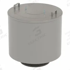 SOLBERG Filter Silencer: 12 in Flange Inlet Size, 4,700 scfm, 31 in Overall Ht, 28.5 in Outside Dia (MPN F-484P-1200F). Key specifications — attr60071: F-484P-1200F; attr60074: SOLBERG.