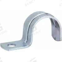 Conduit & Pipe Strap Clamp, One-Hole: 3/4 in Trade Size, Steel, EMT (MPN 2083). Key specifications — Manufacturer Part Number: 2083; Color: Gray; Compatible Conduit Trade Size: 3/4 in; Compatible Conduit Type: EMT; Compatible Nominal Conduit/Pipe Size: 3/4 in; Compatible Pipe Size: 3/4 in; Finish: Electroplated; Flange Thickness: 59/64 in.
