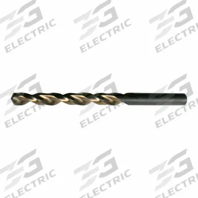 CLE-LINE Jobber Length Drill Bit: Letter F, 135° Split Point, Black & Gold HSS - Chip-Clearing High-Speed Steel Jobber-Length Drill Bits