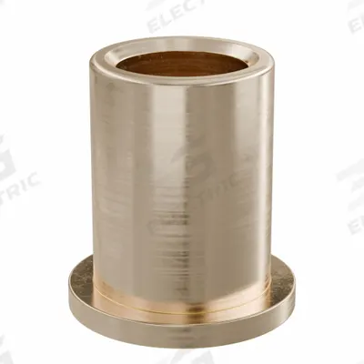 OILITE Flanged Sleeve Bearing: Bronze, SAE 841, 5/8 in Bore, 7/8 in OD, 1 1/4 in Lg - Lubricated General Purpose Metallic Flanged Sleeve Bearings