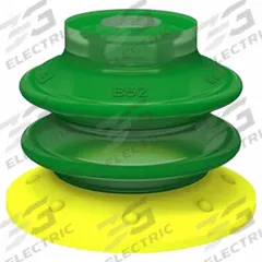 PIAB Vacuum Pad Assembly: G1/8 in, 53.01 mm Pad Dia, Polyurethane, Green, 51.99 mm Pad Ht, 60A (MPN BX52P.4E.05AI.F). Key specifications — attr1019194: BX52P.4E.05AI.F; attr1019196: PIAB; attr1019197: 60A.