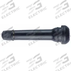 TRU-FLATE Snap-In Valve: Tire Valve, Snap-In, 180° Valve Stem Angle, Straight, Std Bore Valve Size (MPN 30-423-50). Key specifications — Valve Type: Snap-In; Thread Size: 0.305-32; Valve Shape: Straight; Color: Black; Product Type: Tire Valve; Standards: TR423; Compatible Vehicle Type: Hand Trucks; Material: Rubber.