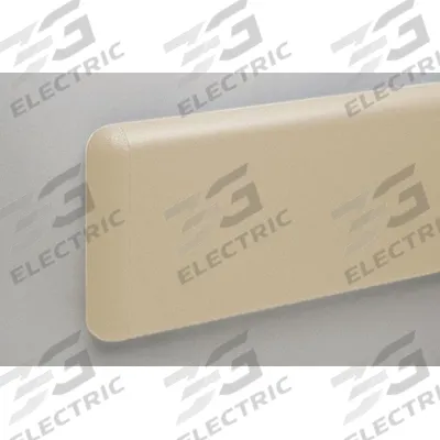 PAWLING Wall Guard: WG-8, PETG, Tan, 7 3/4 in Overall Ht - PETG Crash Rails & Bumper Guards