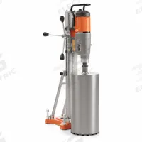 HUSQVARNA Core Drill Motor: 115V AC, 17 3/4 in Capacity (Concrete), 800 RPM Max. Spindle Speed, 20 A (MPN DMS430). Key specifications — attr1256763: HUSQVARNA; attr1256718: Water Kit, 5/8"-11 to 1-1/4"-7 Adapter.