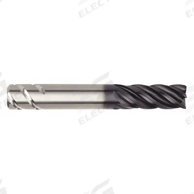 WIDIA HANITA Square End Mill: Carbide, AlTiN Coated, 5 Flute, 3/4" Mill Dia, 2-1/4" LOC - Fast-Cutting Carbide Square End Mills for Stainless Steel & Super Alloys