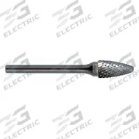 CLE-LINE Carbide Bur: Ball-Nosed Tree, SF-1, Double Cut, 1/4" x 5/8" Head, 1/4" Shank (MPN C17580). Key specifications — Trade Number: SF-1; Brand: CLE-LINE.