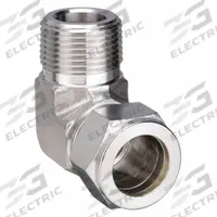 PARKER Compression Fitting Elbow: 1 in OD x 1 in Pipe Fitting Size, Compression x MNPT (MPN 16MSEL16N-316). Key specifications — Compatible Fitting Brands: Parker A-LOK; Brand: PARKER.