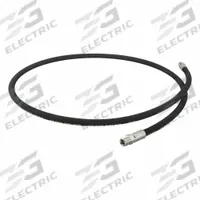 Hydraulic Hose Assembly: 1/4 in ID, NPTF x NPTF, 6 ft Lg, Black, 3/8 in x 3/8 in Fitting Size (MPN CS3814). Key specifications — Hose Color: Black; Hose Tube Material: Rubber; Fitting Type: NPTF x NPTF; Manufacturer Part Number: CS3814; Brand: BVA HYDRAULICS.