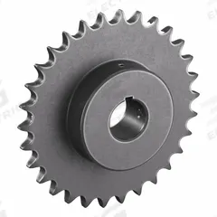 TSUBAKI Single Strand Sprocket: 50, For 5/8 in Chain Pitch, 1 1/4 in Bore Dia, 30 Teeth, Steel (MPN 50B30F-1 1/4). Key specifications — Brand: TSUBAKI.
