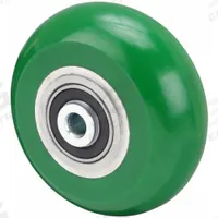 APPROVED VENDOR Caster Wheel: 6 in Wheel Dia., 2 in Wheel Wd, Polyurethane, 1,250 lb Load Rating (MPN 16V363). Key specifications — Brand: APPROVED VENDOR; Wheel/Tread Color: Green.