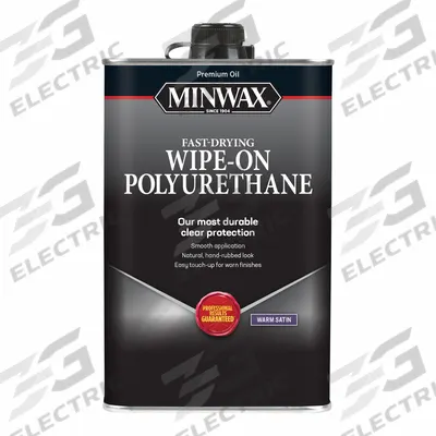 MINWAX Finish: Varnish, Interior, Oil, 1 pt Container Size, Wood, Satin, Clear - Wood Sealers & Finishes