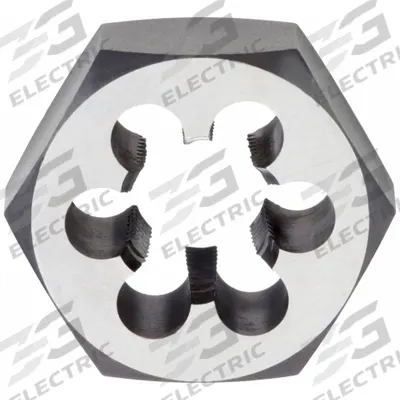CLE-LINE Pipe and Conduit Thread Die: 1"-11.5 NPT, 2 3/8" Hex Wd, Carbon Steel (MPN C65576) - Hex Pipe Rethreading Dies