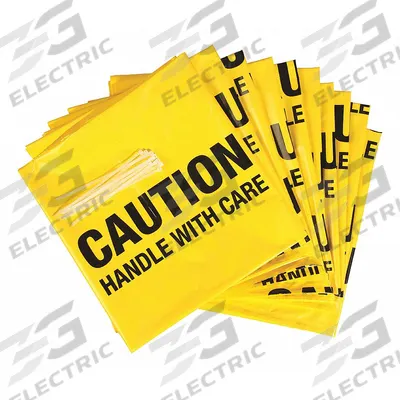 PIG Disposal Bags: Polyethylene, Yellow, 45 gal Capacity, 60 in Lg, 36 in Wd - Spill Cleanup Disposal Bags