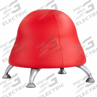 SAFCO PRODUCTS Ball Chair: 17 in Max Overall Ht, 22 1/2 in Overall Wd, Red, 12 in Seat Wd - Active Chairs