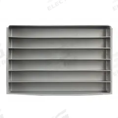Compartment Drawer Insert: 18 in x 12 in x 3 in, 17 1/2 in x 1 27/32 in, 6 Compartments, 0 Dividers (MPN 124-95-06/HOR-IND). Key specifications — Color: Gray; Compartment HxWxD: (6) 17-1/2 in x 1-27/32 in; Removable Dividers: No; Compatible Manufacturer Model Number: 123-95; Brand: DURHAM MFG.