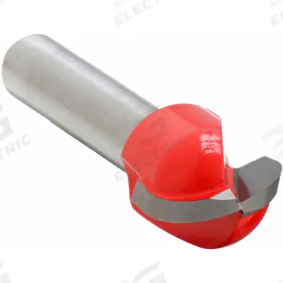 FREUD Round Groove Cut Profile Router Bit: Fractional Inch, Carbide, 1/2 in Cutter Dia. - Round-Groove Profile Router Bits