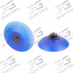 SCHMALZ Vacuum Pad Assembly: Deep, 3/8 in NPT, 111.1 mm Pad Dia, Elastodur ED, Blue, 85 A, SAX (MPN 10.01.19.00155). Key specifications — attr1019101: 10.01.19.00155; attr1019103: SCHMALZ; attr1019107: 85 A.