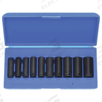WESTWARD Impact Socket Set: 3/8 in Drive Size, Small Set (0-50 pieces) Set Size - SAE Impact Socket Sets