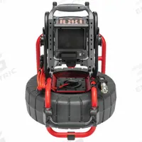 RIDGID Underground Inspection Camera System: SeeSnake®, 131 ft Lg., 8 in Max. Pipe Dia., Color LCD (MPN 63813). Key specifications — attr533194: Keypad; attr533196: Wifi; attr533197: SeeSnake®; attr553412: Included; attr529323: M40; attr529330: Color LCD; attr529308: 63813.