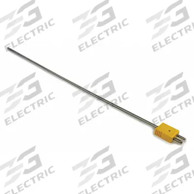 Dayton Thermocouple Probe: -325°F to 2,280°F /-200°C to 1,250°C, Type K, Rounded Tip - Thermocouples for Gas Applications