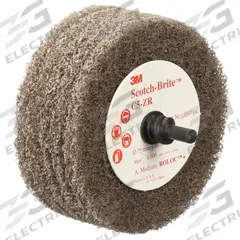 SCOTCH-BRITE Cut and Polish Flap Brush: TR, 3 in Dia, Aluminum Oxide, Medium, CPFB-R (MPN 7100088221). Key specifications — Brand: SCOTCH-BRITE; Series: CPFB-R.