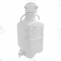 APPROVED VENDOR Plastic Carboys, Jerricans, & Jugs - Rectangular Plastic Carboys & Jerricans: 26.1 L (MPN 152-3221-OEM). Key specifications — Autoclavable: Yes; Dispenser Location: Bottom; Features: Large Handles; Body Color: White; Brand: APPROVED VENDOR; Includes Closure: Yes; Mouth Size: Wide; Screw Closure Size: 120 mm.