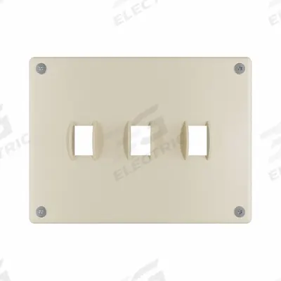 LEGRAND Wall Plate: Toggle, 3 Gang, Ivory - Tamper-Resistant Wall Plates