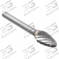 WIDIA Carbide Bur: Ball-Nosed Tree, SF-51, Double Cut, 1/4" x 1/2" Head, 1/8" Shank (MPN M41382). Key specifications — Trade Number: SF-51; Brand: WIDIA METAL REMOVAL.